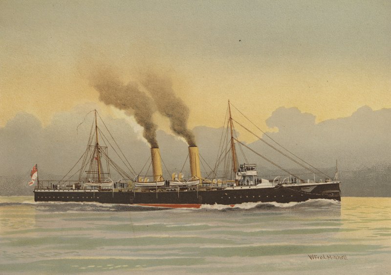 HMS Latona, Kreuzer 2. Klasse von William Frederick Mitchell