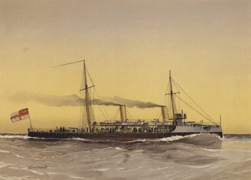 HMS Speedwell, Torpedokanonenboot von William Frederick Mitchell