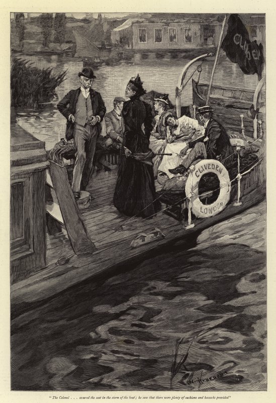 Bootfahren auf der Themse von William Hatherell