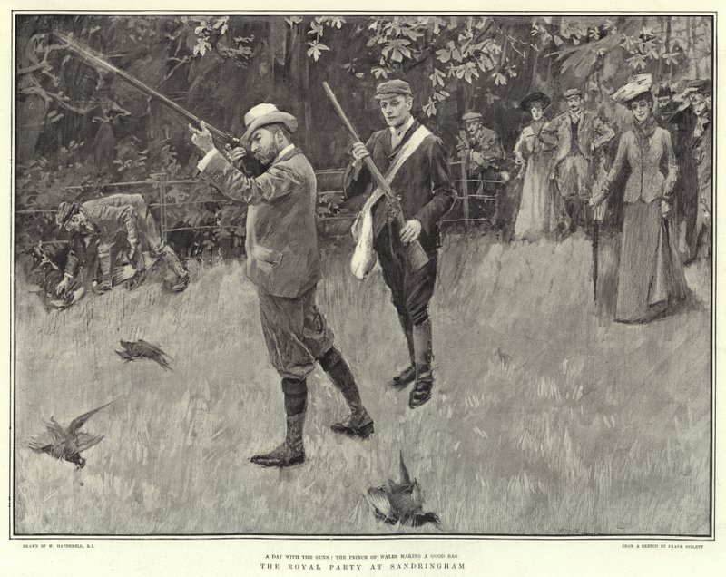 Die königliche Gesellschaft in Sandringham von William Hatherell
