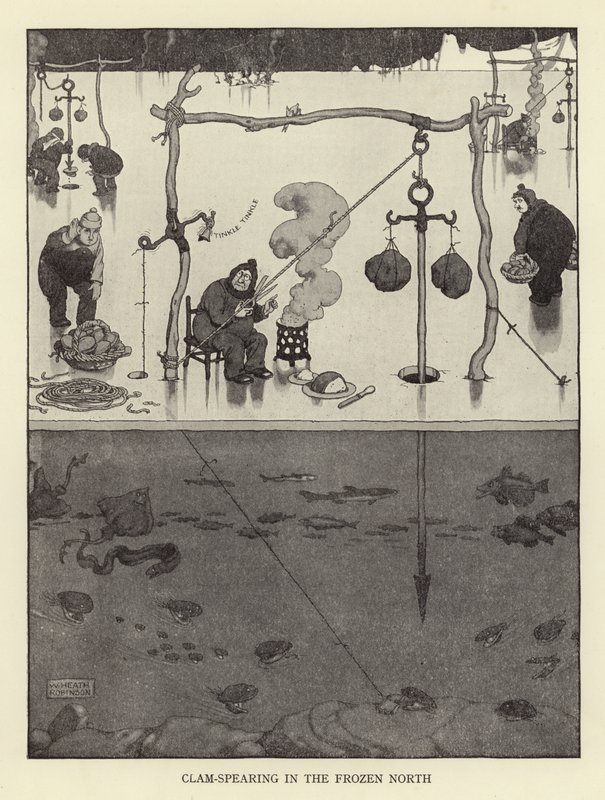 Muschelspeeren im gefrorenen Norden von William Heath Robinson