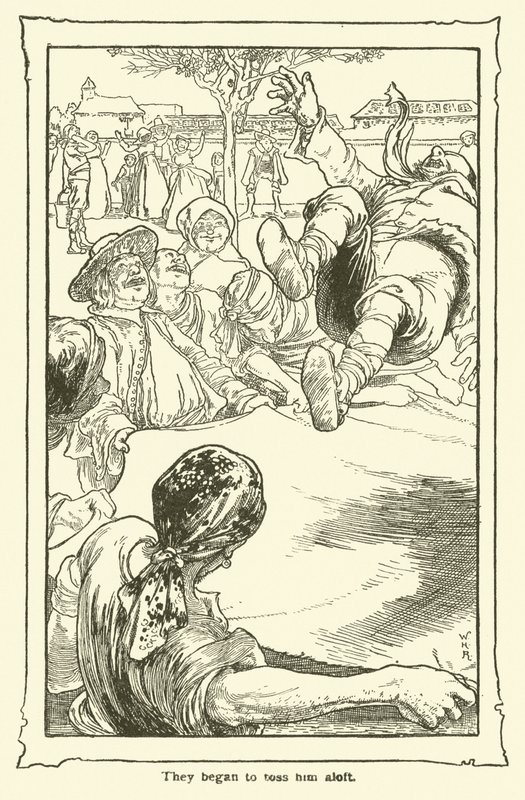 Illustration für Don Quijote von William Heath Robinson