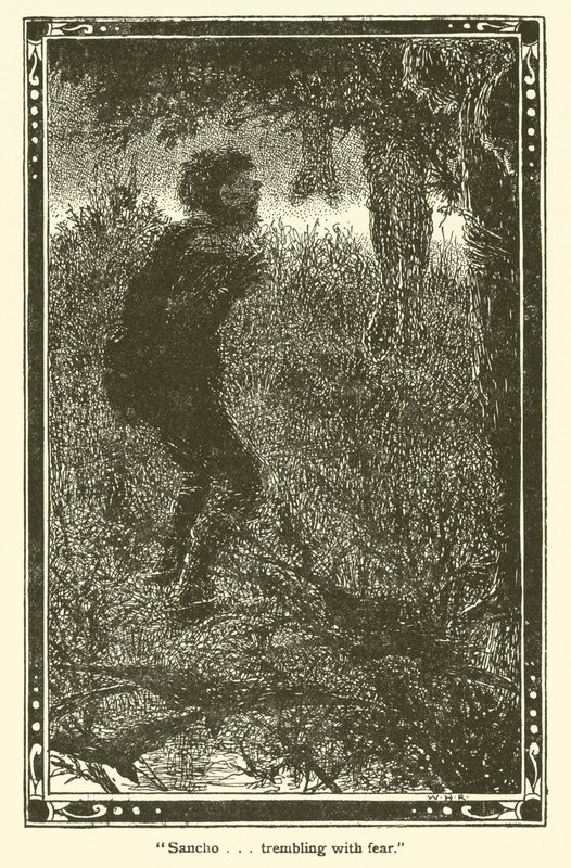 Illustration für Don Quijote von William Heath Robinson