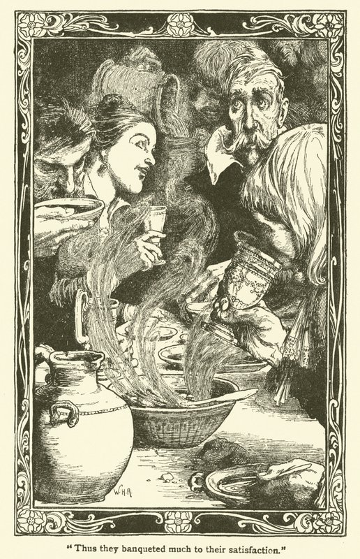 Illustration für Don Quijote von William Heath Robinson