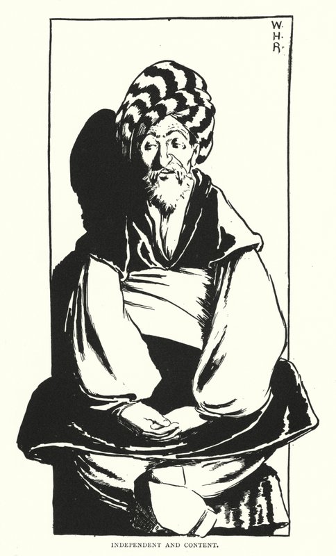 Unabhängig und zufrieden (Gravur) von William Heath Robinson