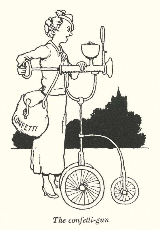 Die Konfetti-Kanone von William Heath Robinson