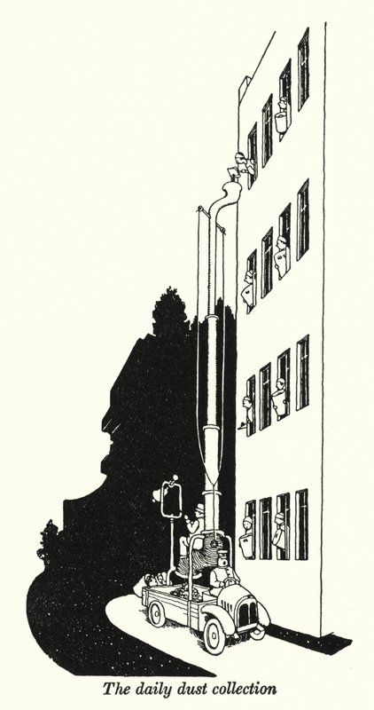 Die tägliche Staubsammlung von William Heath Robinson