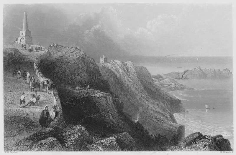Killiney Hill, bei Dublin von William Henry (after) Bartlett