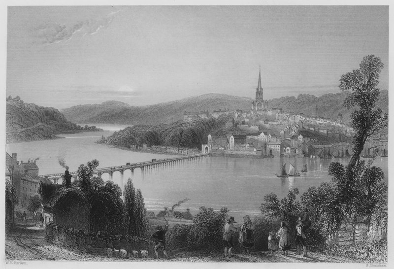 Londonderry (Stich) von William Henry (after) Bartlett