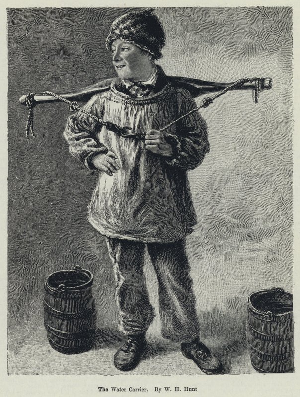 Der Wasserträger (Lithographie) von William Henry (after) Hunt