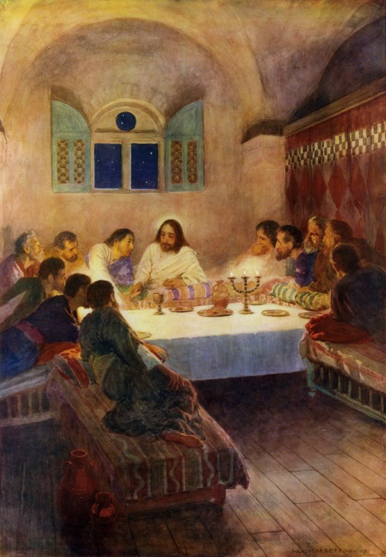 Das letzte Abendmahl von William Henry (after) Margetson