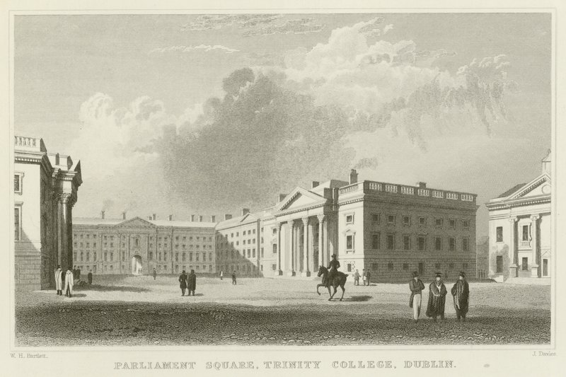 Parlamentsplatz in Dublin von William Henry Bartlett