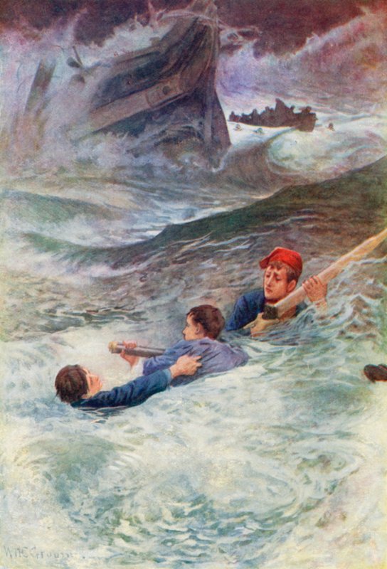 Kampf im wilden Meer von William Henry Charles Groome
