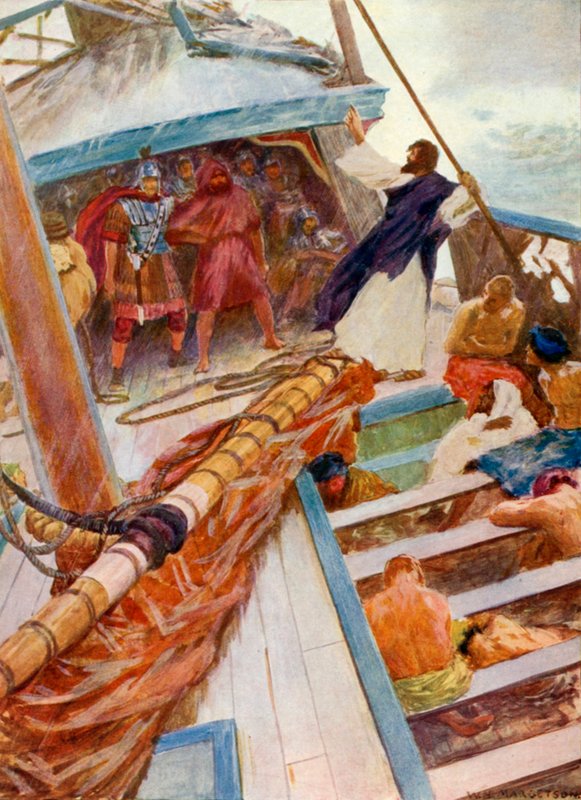 Paulus Schiffbruch von William Henry Margetson