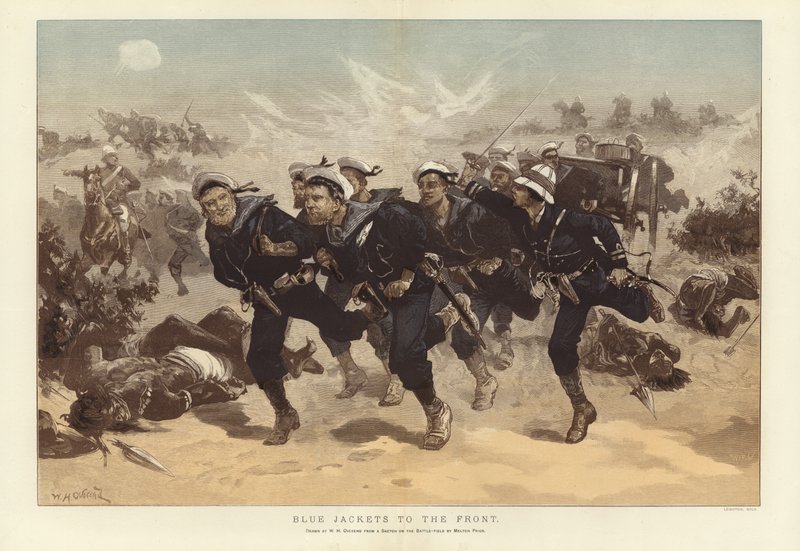 Blaue Jacken an die Front von William Heysham Overend