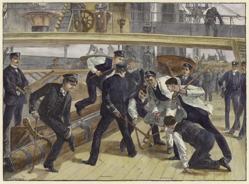 Leben an Bord eines Kriegsschiffs von William Heysham Overend