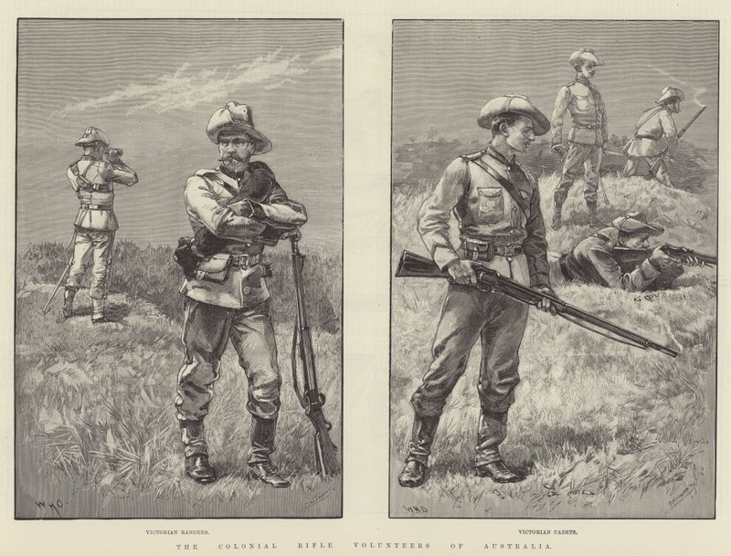 Die Kolonialgewehr-Freiwilligen von Australien von William Heysham Overend