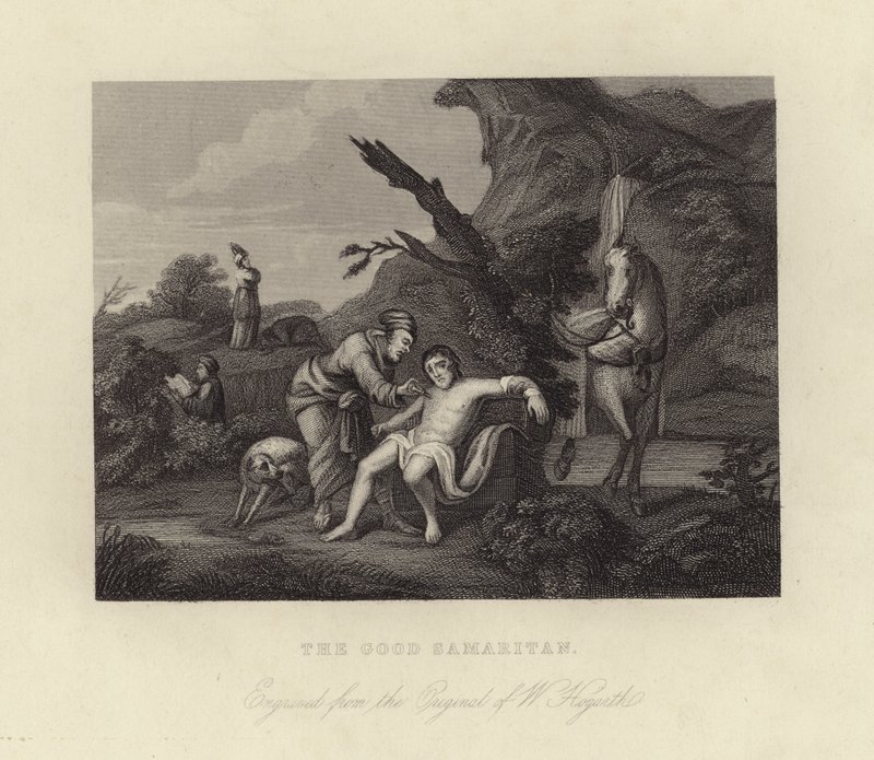 Der barmherzige Samariter von William Hogarth
