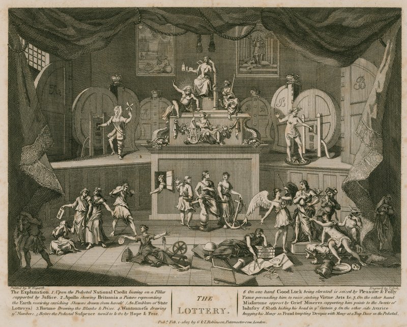 Die Lotterie von William Hogarth