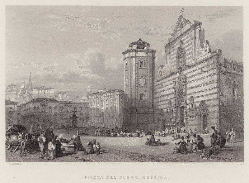 Piazza Del Duomo, Messina von William Leighton Leitch