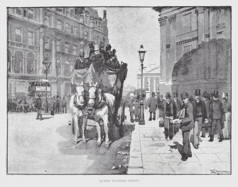 Queen Victoria Street von William Luker