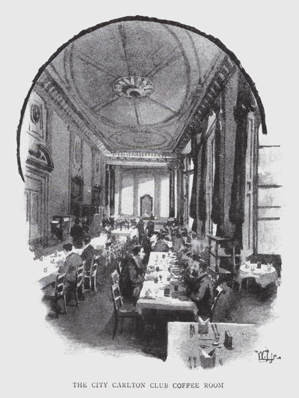 Der City Carlton Club Coffee Room von William Luker