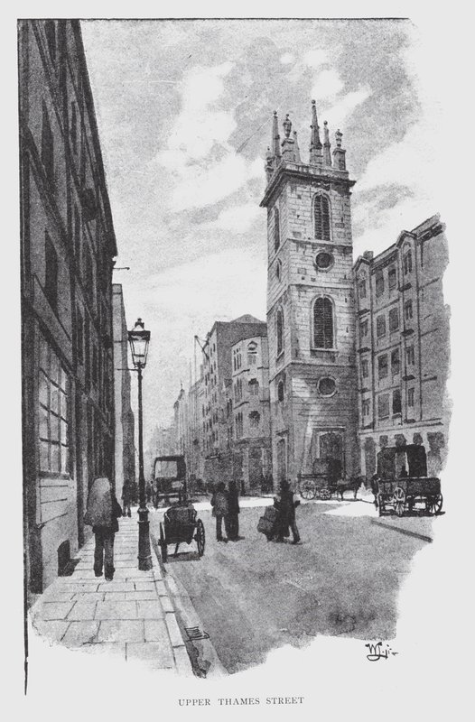 Upper Thames Street von William Luker