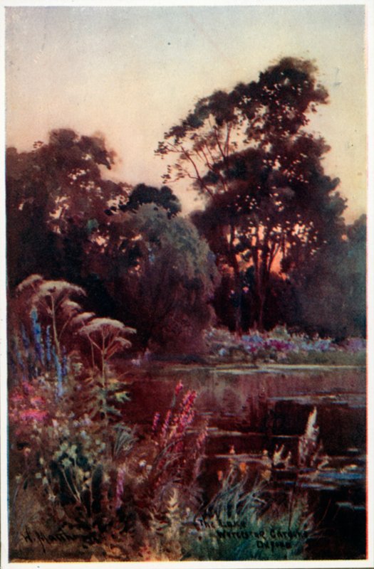 Garten des Worcester College von William Matthison
