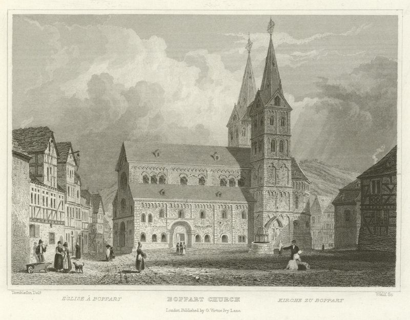 Kirche von Boppart von William Tombleson