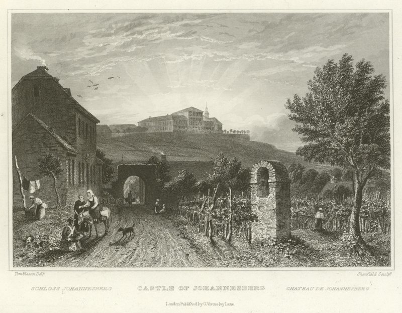 Schloss Johannesberg von William Tombleson