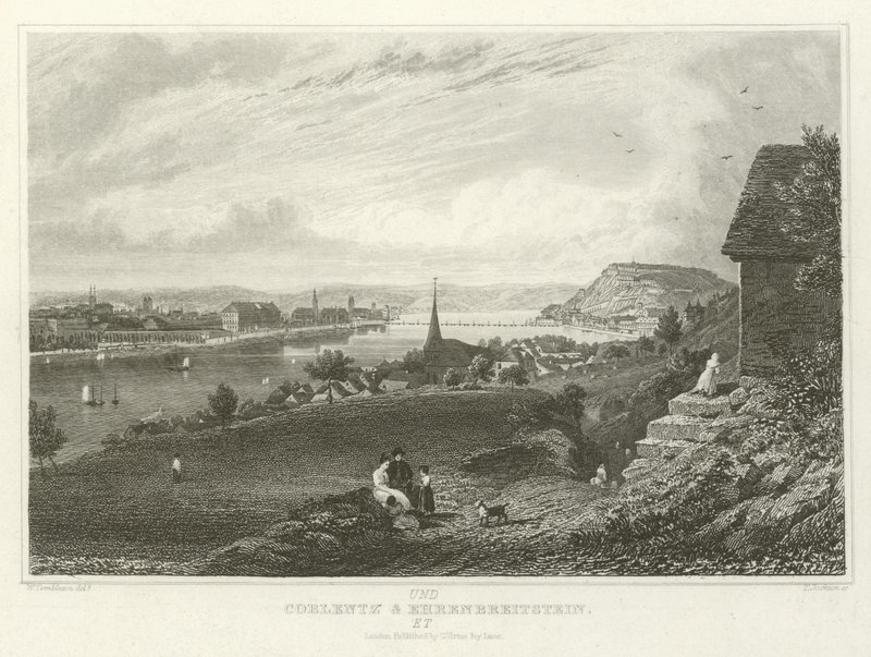 Koblenz und Ehrenbreitstein von William Tombleson