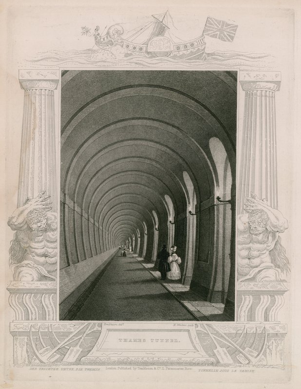 Thames-Tunnel von William Tombleson