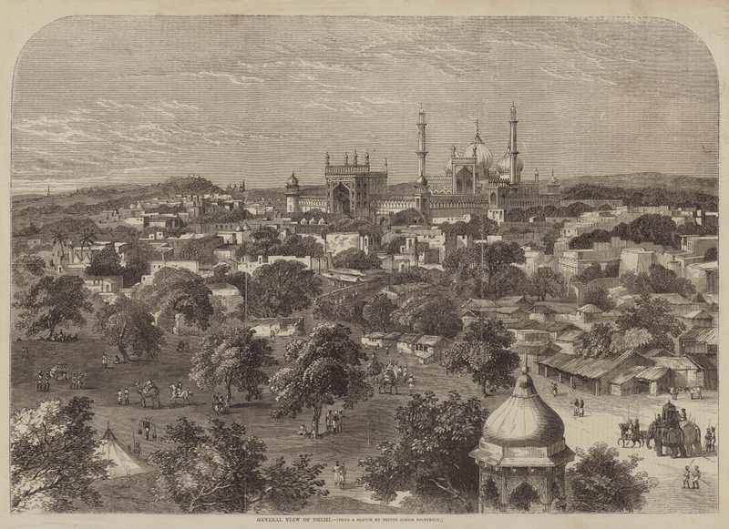 Gesamtansicht von Delhi von after A. Soltykoff