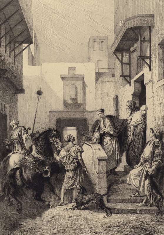 Abreise des verlorenen Sohnes von after Albert Robida