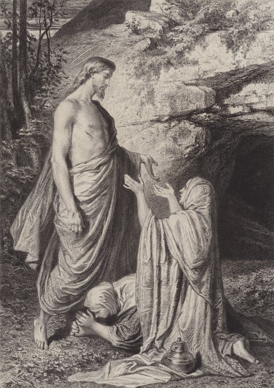 Jesus erscheint den Frauen von after Albert Robida