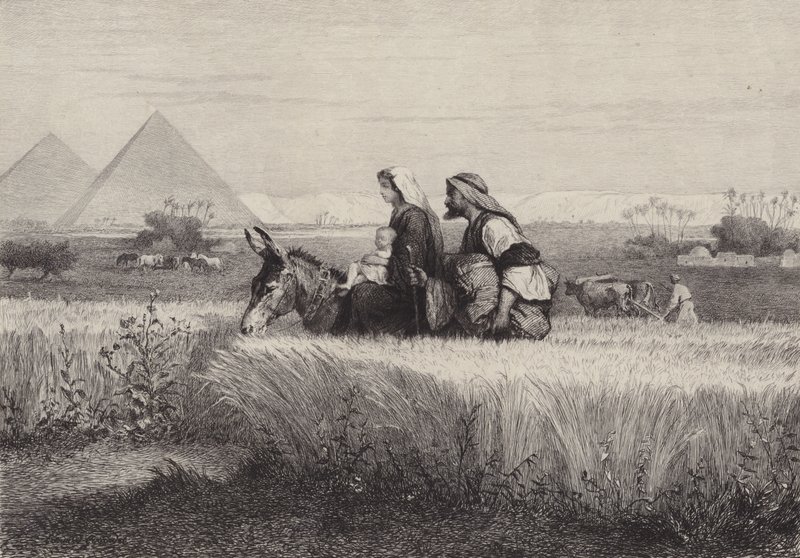 Die Flucht nach Ägypten von after Albert Robida