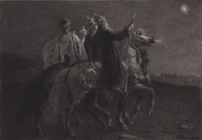 Die Weisen aus dem Morgenland von after Albert Robida