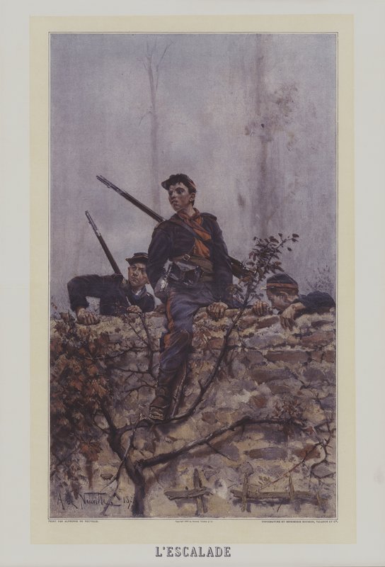 LEscalade (Der Aufstieg) von after Alphonse Marie de Neuville