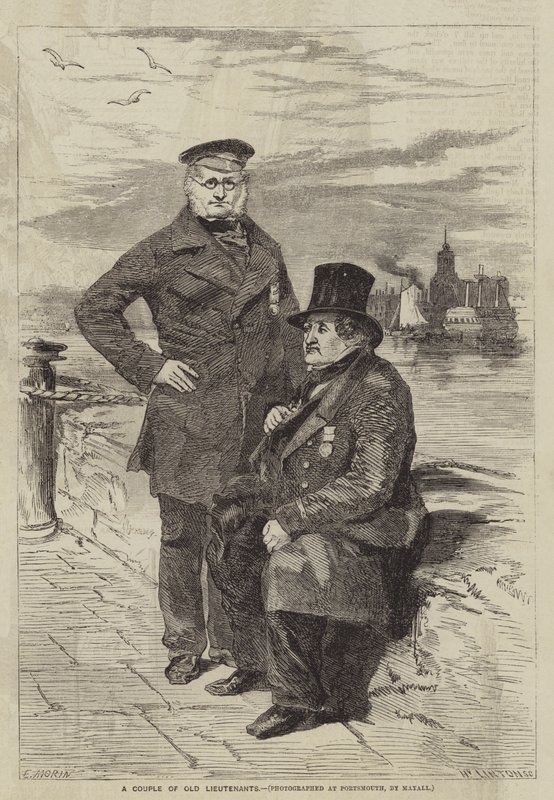 Ein Paar alte Leutnants von after Edmond Morin