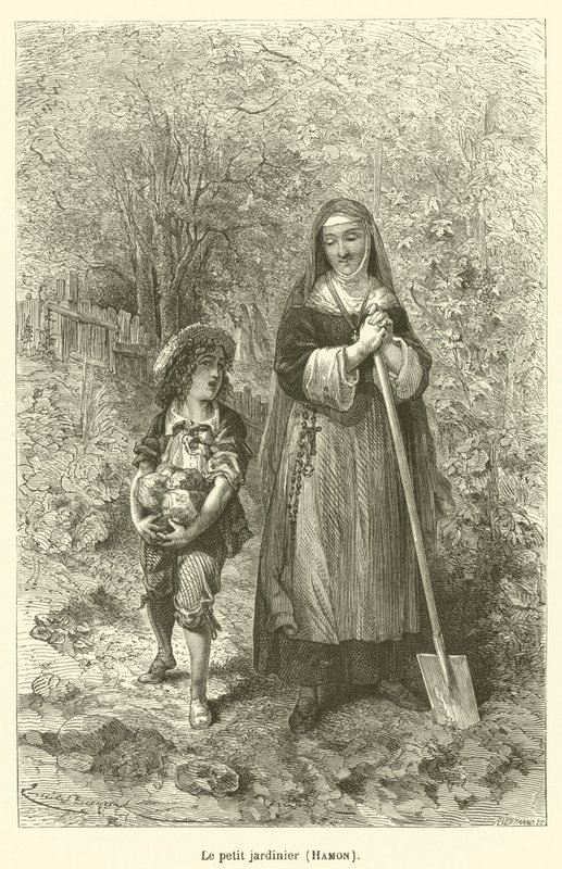 Der kleine Gärtner, Hamon von after Emile Antoine Bayard