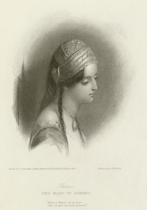 Theresa, das Mädchen von Athen von after Frank Stone