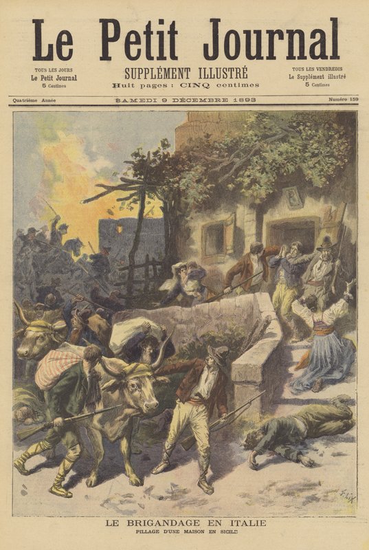 Banditentum in Italien von after Frederic Theodore Lix