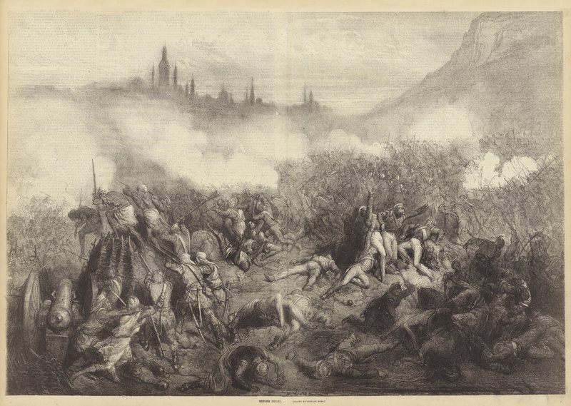 Vor Delhi von Gustave after Dore