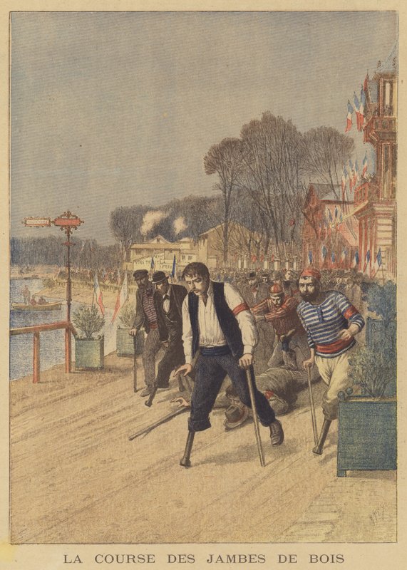 Rennen der Amputierten von after Henri Meyer