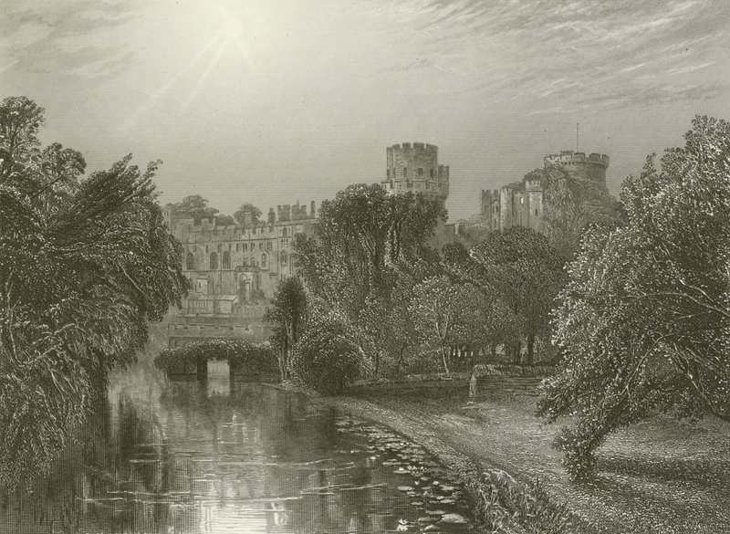 Warwick Castle, vor dem Brand von Henry after Warren