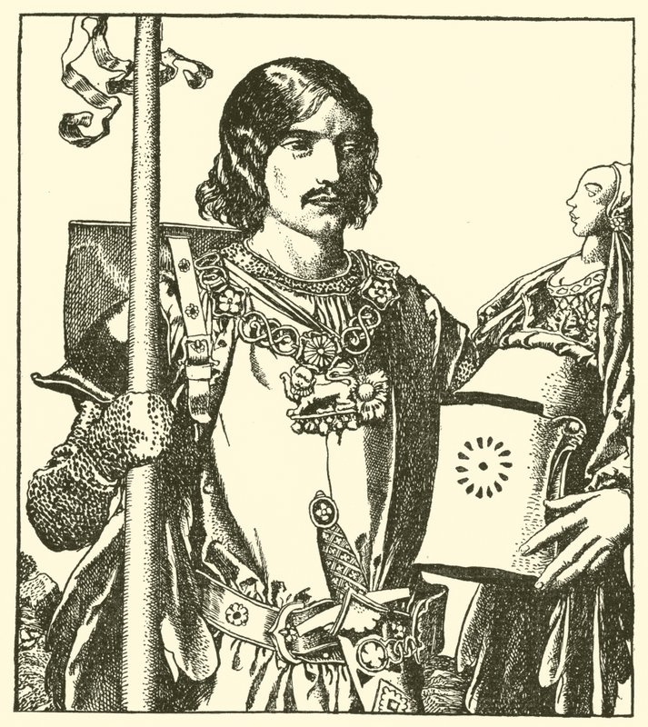 Sir Launcelot vom See von after Howard Pyle