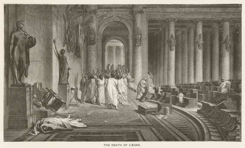Der Tod von Caesar von after Jean Leon Gerome