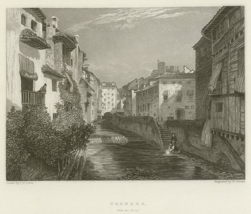 Granada, mit dem Turm von after John Frederick Lewis