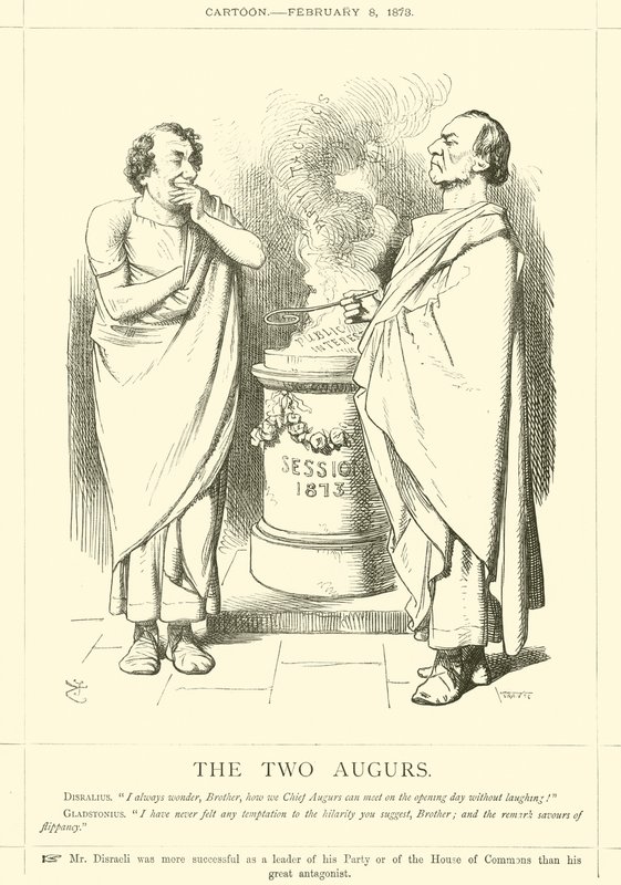 Die zwei Auguren von after John Tenniel