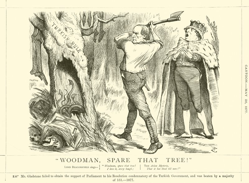 Holzfäller, verschone diesen Baum! von after John Tenniel